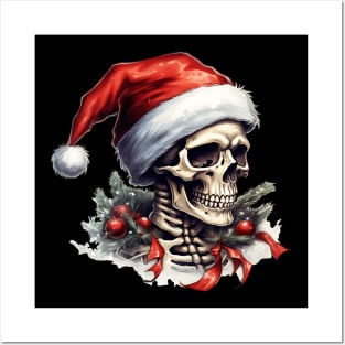 Skull santa Posters and Art